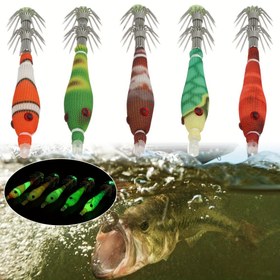 Resim 5 Adet Yumuşak Kalam Jig Yemleri, 3.3g 60mm Yapay Yem Kancaları, Bas İçin Sentetik Kauçuk Yüzen Balıkçılık Kancaları, Cadılar Bayramı, Noel, Babalar Günü, Yılbaşı Şenlikleri İçin İdeal 