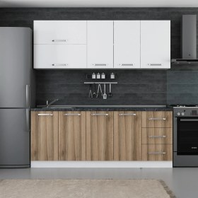 Resim Minar 205 Cm Mutfak Dolabı Beyaz Dore 205-D2 