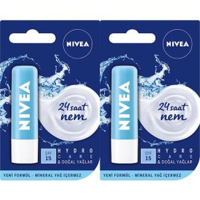 Resim Nivea Hydro Care Dudak Bakım Kremi 4.8 G x 2 