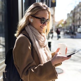 Resim Polosmart FS52 Sound Pro Mini Kablosuz Kulakiçi Kulaklık Beyaz 