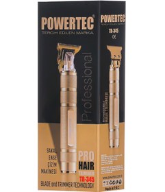 Resim Powertec TR-345 Profesyonel Usb Şarjlı Sakal Ense Çizim Makinesi 