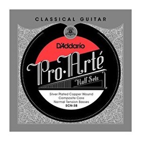 Resim D'Addario SCN-3B Üst 3 Tel (Sadece Bas Teller) Norman Tension Pro-Arte Klasik Gitar Teli 