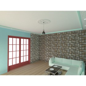 Resim MOTİFPİYER Lamba Tavan Göbeği-Yuvarlak-51-56cm-2adet 