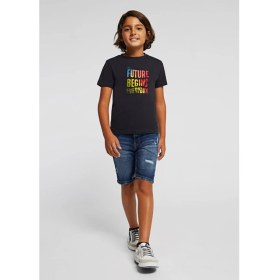 Resim Mayoral Erkek Çocuk Denim Şort Bermuda 6215 