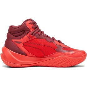 Resim Puma Playmaker Pro Mid Jr 378330-13 Unisex Basketbol Ayakkabısı Kırmızı 
