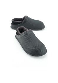 Resim Gezer 15336 Eva İçi Peluşlu Sessiz Taban Erkek Kışlık Ev Terliği Gri 