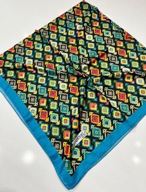 Resim İpekseli Pamuklu Eşarp Kilim Desen - 4 04 