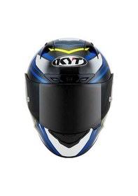 Resim Kyt Nz-Race Carbon Strıde Kapalı Motosiklet Kaskı Beyaz - Mavi - Siyah 