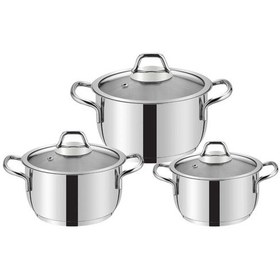 Resim Evimsaray Asude Güveç Mini Tencere Seti Gri 