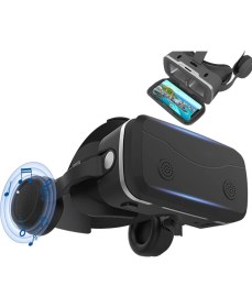Resim VR SHINECON SCG15E Sanal Gerçeklik Gözlükleri 4.7-7 Inç Cep Telefonları Için Stereo Kulaklıklı - Siyah 