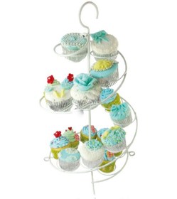 Resim Metal Cupcake Standı Beyaz / 15'Li Kek Standı 