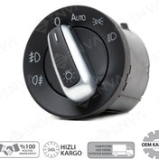 Resim Volkswagen Passat Far Anahtarı Otomatikli Kromlu 2007--2011 