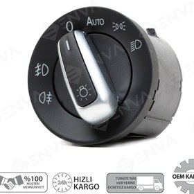 Resim Volkswagen Passat Far Anahtarı Otomatikli Kromlu 2007--2011 