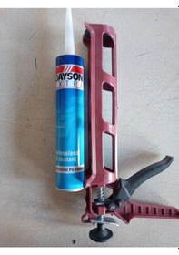 Resim Plastik Silikon Tabancası + Dayson Siyah PU Silikon 