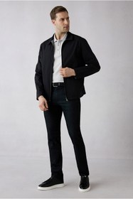 Resim Kiğılı Regular Fit Standart Kesim Desenli Yandan Cep Kanvas / Chino Pantolon 