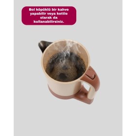 Resim Zero Land Muratech Kettle Özellikli Türk Kahvesi Makinesi Taşınabilir Mini Tasarım 