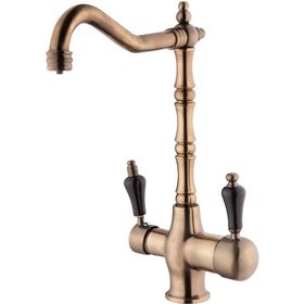 Resim Pemax Water Solutions Arıtma Çıkışlı 3 Yollu Rustik Batarya Antik 