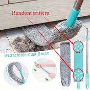 Resim Uzatılabilir Saplı Çok Amaçlı Mikrofiber Toz Alma Fırça Seti - Islak/Kuru, Mobilya & Ev Temizliği için Esnek Çatlak Arası Alet - Yatak Odası, Oturma Odası, Mutfak için Mükemmel 