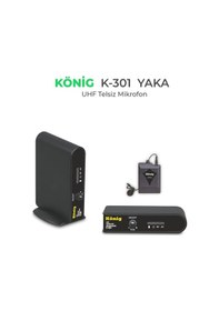 Resim König K 301 Bir Yaka Uhf Mikrofon 