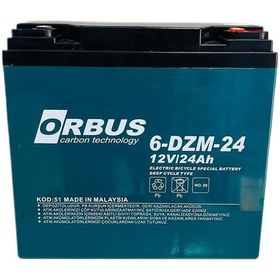 Resim Orbus 12v 24 Ah Elektirkli Bisiklet Aküsü 2024.02 Yeni Tarihli 