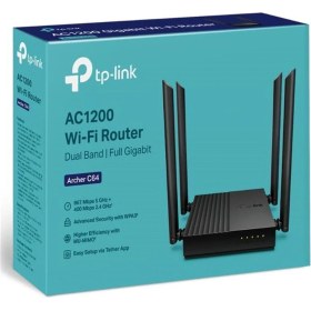 Resim TP-Link AC1200 Archer C64 Dual Bant 4 Port Kablosuz Router 