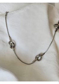 Resim Düğüm Model Silver Renk Bileklik Gold 