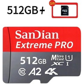 Resim Sandian Mikro Mini Sd/tf Kart 1/2 Tb 256 Gb 512 Gb Hafıza Kartı A2 U3 V30 Yü Grey 512gb 