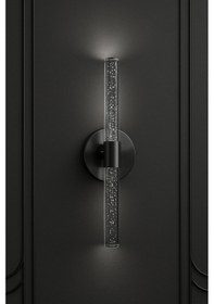 Resim Bhbackhome Bubbleflux Şık Tasarım Modern Ledli Aplik 40 Cm Elektrikli Kumandalı Siyah 