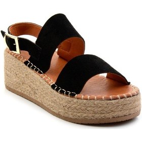 Resim Siyah Leather Kadın Sandalet K05666030302 Siyah 