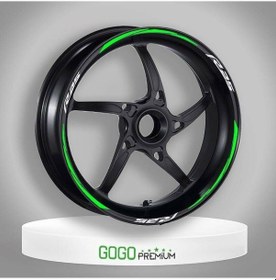 Resim Florasan Yeşil Yamaha R25 Uyumlu 1 Set Jant Şeridi 
