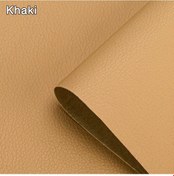 Resim Kendinden Deri İçin Onarım Yama Bant Ev Dıy Fix Kanepe Moto Araba Koltuğu Khaki 50cm X 68cm 