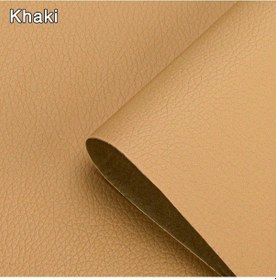 Resim Kendinden Deri İçin Onarım Yama Bant Ev Dıy Fix Kanepe Moto Araba Koltuğu Khaki 50cm X 100cm 