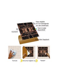 Resim Tink Kendinden Yapışkanlı Mermer 07 Desenli Pvc Karo 30x30 Cm 