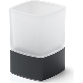 Resim Lounge Diş Fırçalık, Tezgah Üstü - Mat Siyah Mat Siyah 