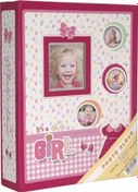 Resim Rabsev 10x15cm 200 Fotoğraf Kapasiteli Lüks Bebek Fotoğraf Albümü RS462003-P 