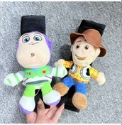 Resim Honeybeeshop 2 Adet Disney Toy Story Buzz Lightyear Woody Emniyet Kemeri Omuz Koruyucu Pelus Araç İçi Konforlu Evrensel Aksesuar 