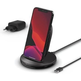 Resim Belkin BoostCharge 15W Kablosuz Şarj Standı (Qi Şarj Standı) - Siyah Teşhir 