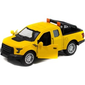 Resim Mixoyuncak Metal Ford Ranger Pikap Çek Bırak Işıklı Sarı 12 cm 