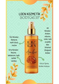 Resim Loen Kozmetik Amber Vücut Spreyi 200 ML 