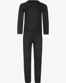 Resim Waynap Unisex Çocuk Alt Üst Termal Takım Siyah 