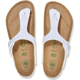 Resim Birkenstock Gızeh Platform Flex Bf Vegan Unısex Terlik Brk1027396 Beyaz 