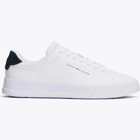 Resim Tommy Hilfiger Tommy Jeans Erkek Beyaz Pebble Grain Court Sneaker 