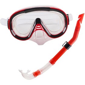 Resim Qianfan Dalış Maskesi Şnorkel Seti Yetişkin Hafif Erkek Kadın Beyaz - Siyah 