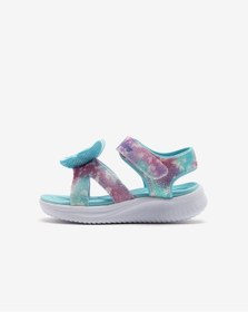Resim Skechers Jumpsters Sandal - Butterfly Brıtes Küçük Kız Çocuk Mavi Işıklı Sandalet 303109n Aqmt Mavi 
