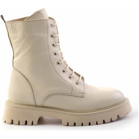 Resim Bej Leather Kadın Bot & Bootie K02044002345 Bej 