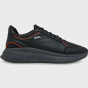 Resim BOSS Logolu Deri Sneaker Ayakkabı Erkek AYAKKABI 50548706 016 