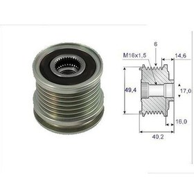 Resim VALEO 588014 ALTERNATÖR KASNAĞI GOLF III IV CADDY / FABIA OCTAVIA 
