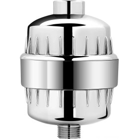 Resim Neevoyu Dus Filtresi Aktif Karbon Kdf+kalsiyum Sulfit+vitamin C+seramik Top 10-15 Aşama 12000 Galon Yaşam Süresi Krom, Beyaz, Gümüş 