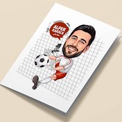 Resim Kaleci Karikatürlü Tebrik Kartı 