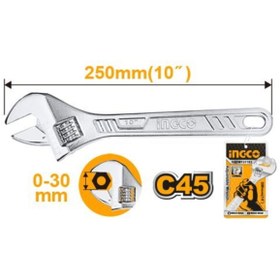 Resim Ingco Kurbağacık Anahtar 250mm/10" 